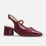 Tacones saphira de cuero para mujer - Negro