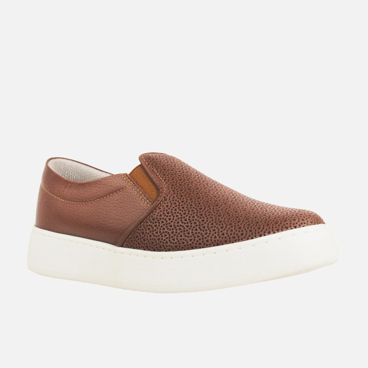 Tenis merida de cuero para mujer - Miel
