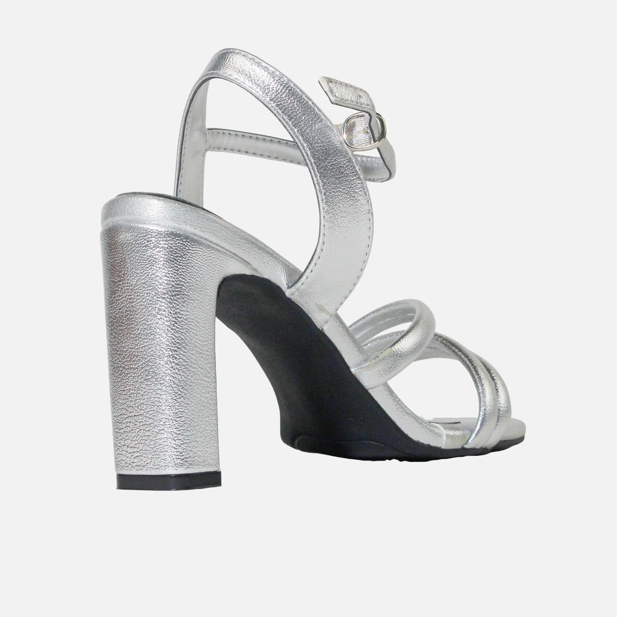 Sandalia tacon rosemary de sintético para mujer - Plateado