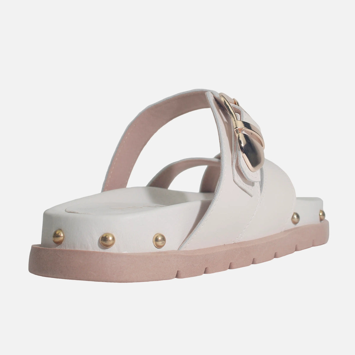 Sandalia chunky naira de sintético para mujer - Beige
