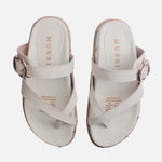 Sandalia chunky naira de sintético para mujer - Beige