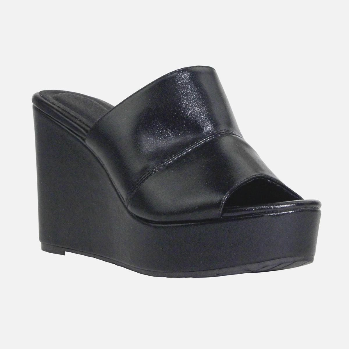 Sandalia plataforma orchid de sintético para mujer - Negro