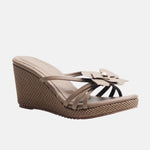 Sandalia plataforma ailin de sintético para mujer - Taupe