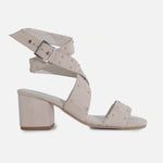 Sandalia tacon enea de sintético para mujer - Taupe