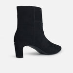 Botin tacon caprina de sintético para mujer - Negro