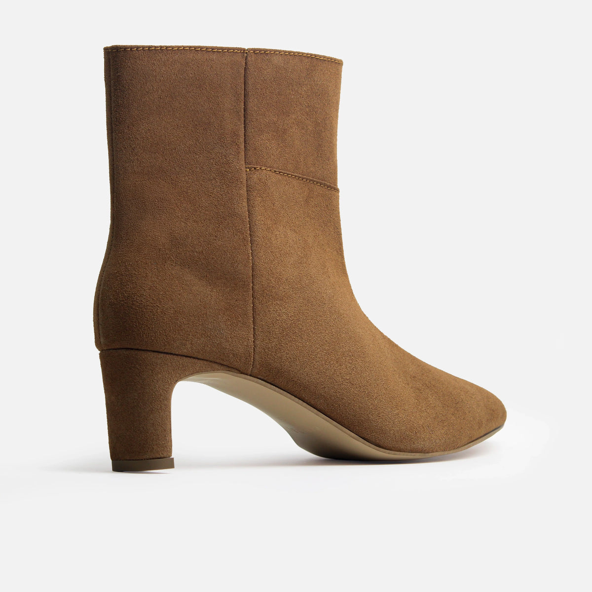 Botin tacon caprina de sintético para mujer - Miel