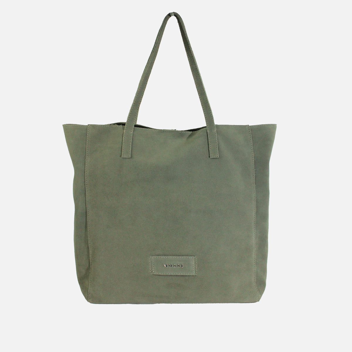 Cartera veta de cuero para mujer - Verde