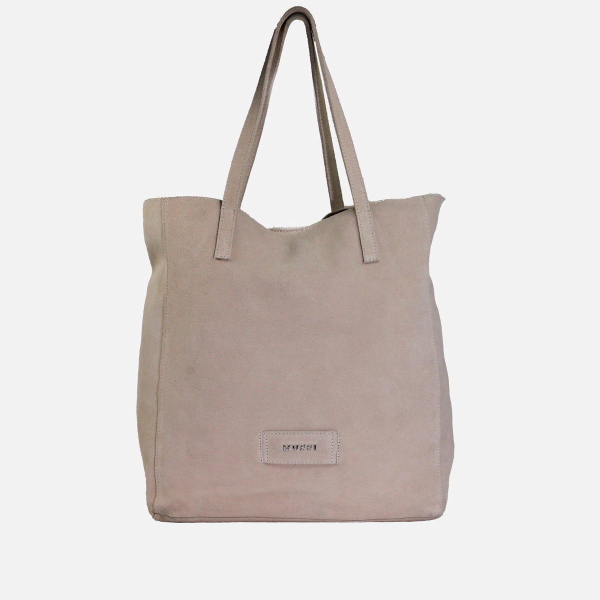 Cartera veta de cuero para mujer - Taupe