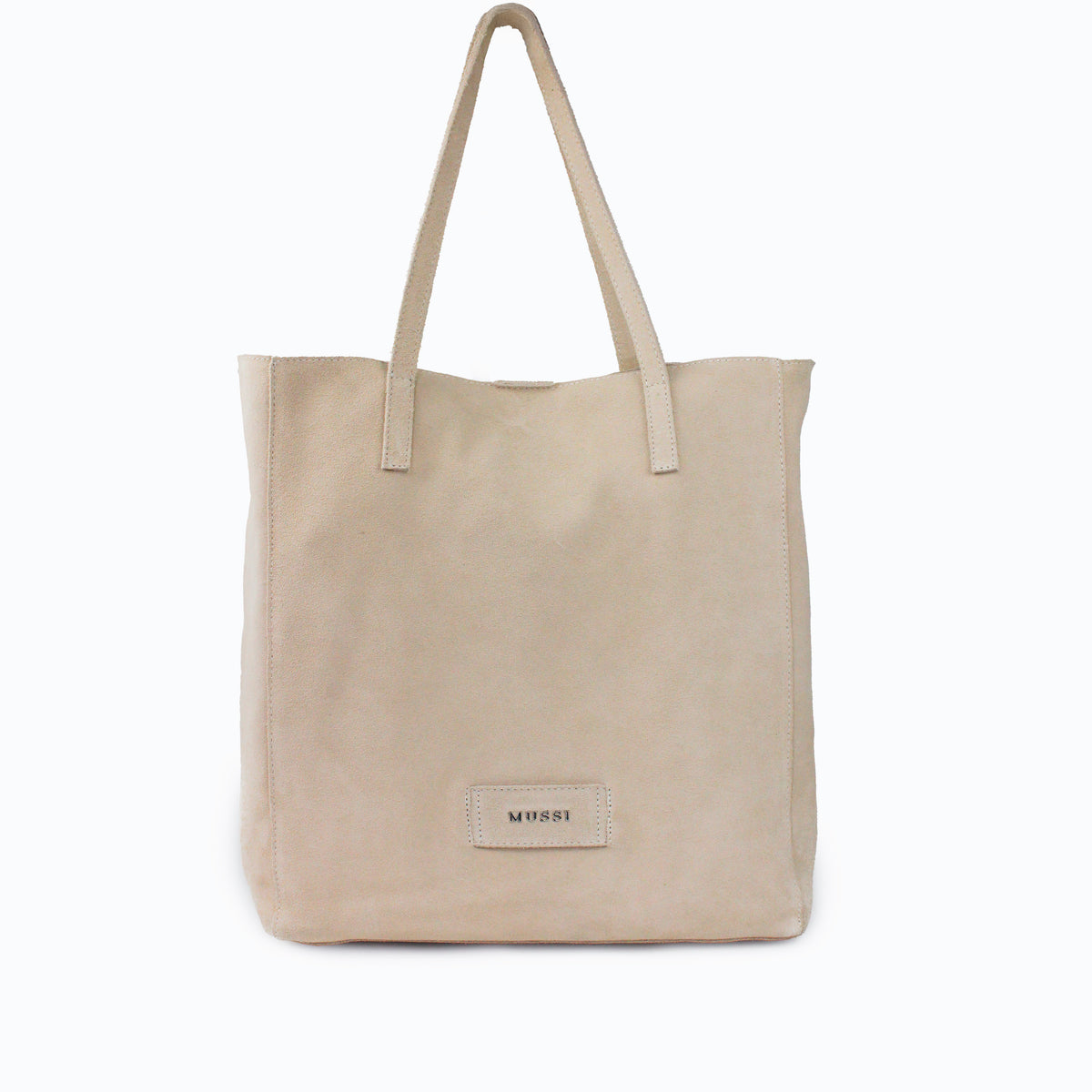 Cartera veta de cuero para mujer - Taupe