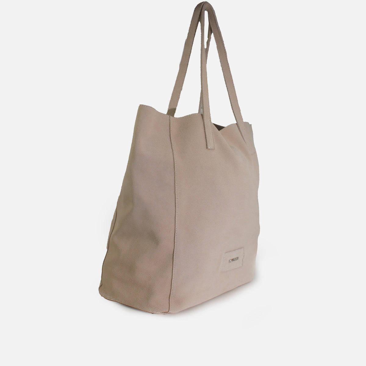 Cartera veta de cuero para mujer - Taupe