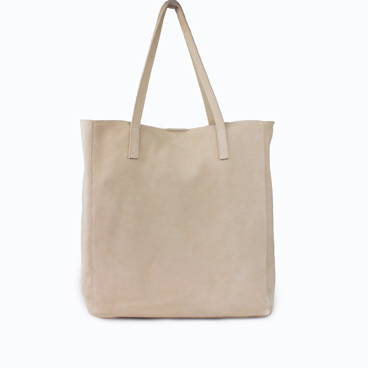 Cartera veta de cuero para mujer - Taupe