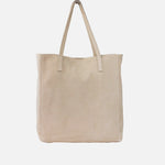 Cartera veta de cuero para mujer - Taupe