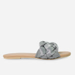 Sandalia plana gia de sintético para mujer - Gris