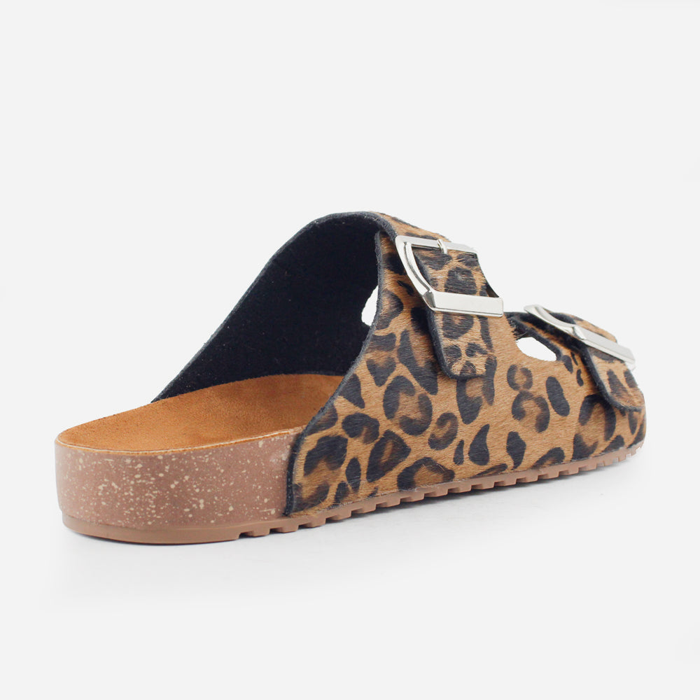 Sandalia plana gio de cuero para mujer - Culebracafe