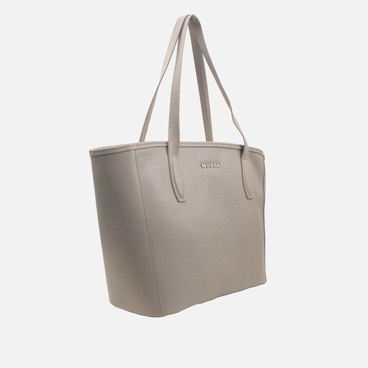 Cartera fivela de cuero para mujer - Hueso