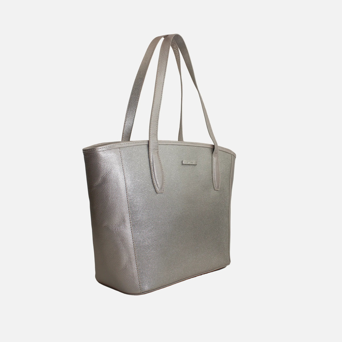 Cartera fivela de cuero para mujer - Oro