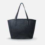 Cartera fivela de cuero para mujer - Negro