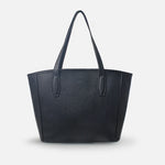 Cartera fivela de cuero para mujer - Negro