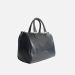 Cartera leira de cuero para mujer - Negro