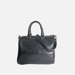 Cartera leira de cuero para mujer - Negro