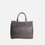 Cartera leira de cuero para mujer - Café