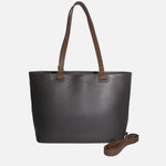 Cartera elara de cuero para mujer - Café