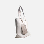 Cartera elara de cuero para mujer - Hueso