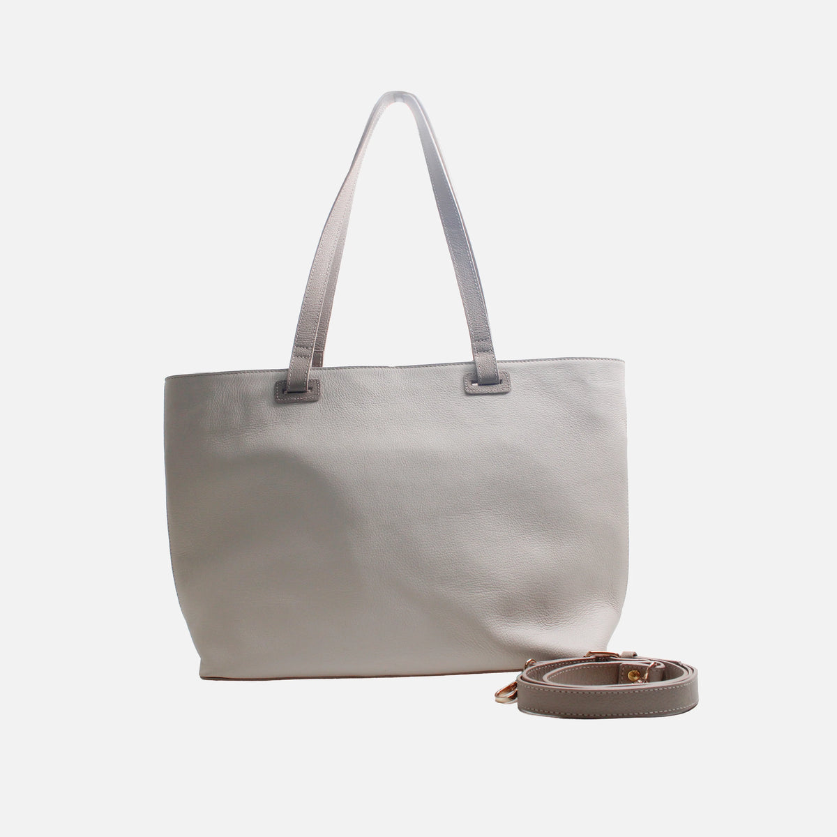Cartera elara de cuero para mujer - Hueso