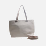 Cartera elara de cuero para mujer - Hueso