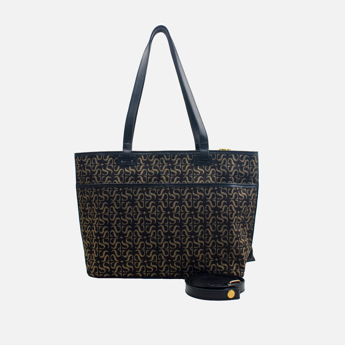 Cartera elara de cuero para mujer - Negro