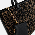 Cartera elara de cuero para mujer - Negro