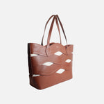 Cartera elvira de cuero para mujer - Miel