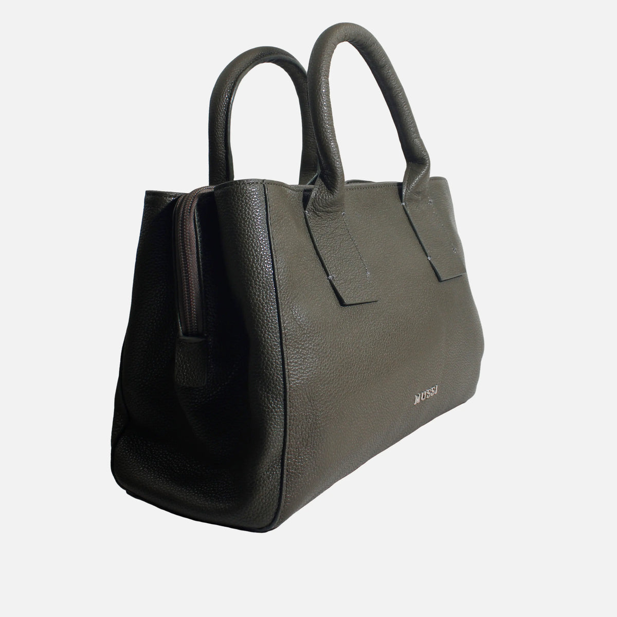 Cartera ondina de cuero para mujer - Verde