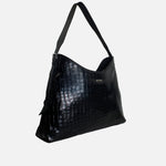 Cartera aurel de cuero para mujer - Negro