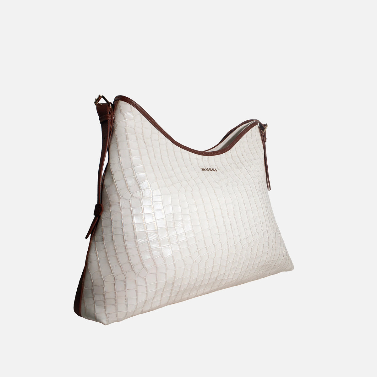 Cartera aurel de cuero para mujer - Hueso