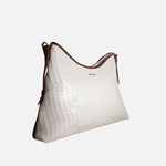 Cartera aurel de cuero para mujer - Hueso