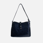 Cartera azalea de cuero para mujer - Azul