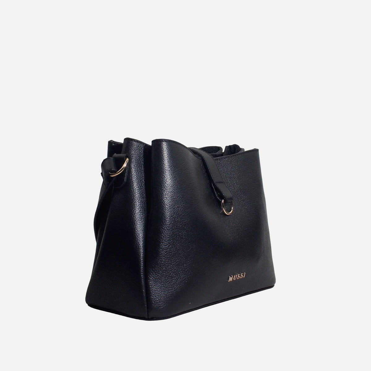 Cartera azalea de cuero para mujer - Negro