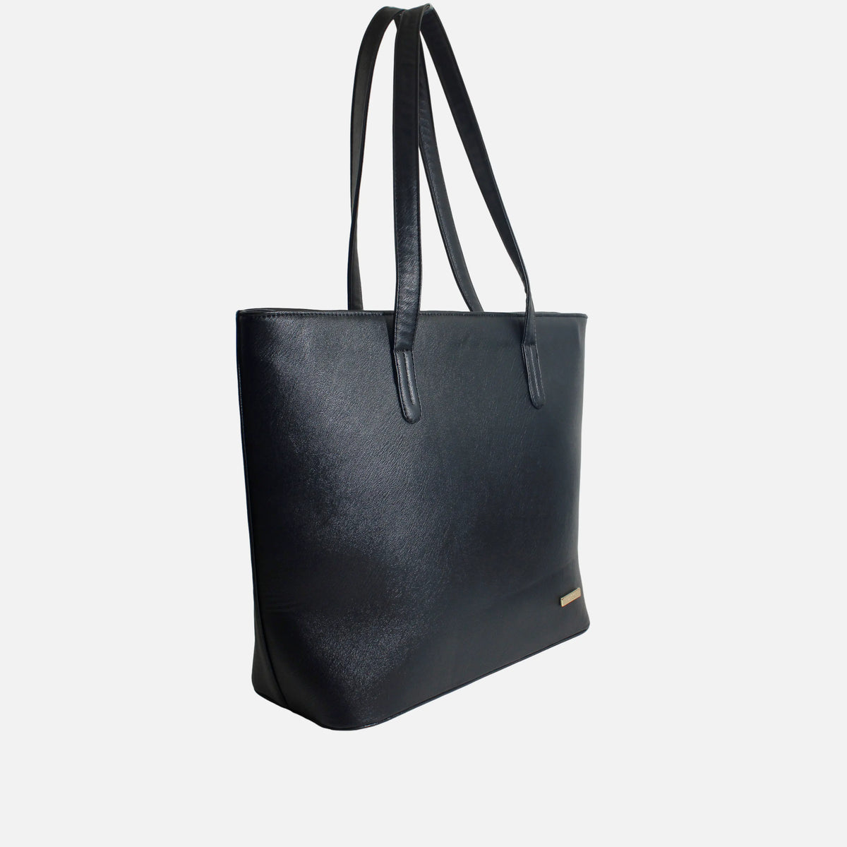 Cartera aline de cuero para mujer - Negro