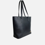 Cartera aline de cuero para mujer - Negro