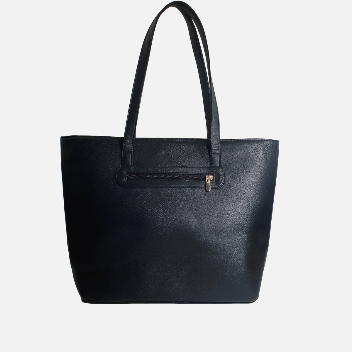 Cartera aline de cuero para mujer - Negro