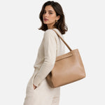 Cartera belis de sintético para mujer - Beige