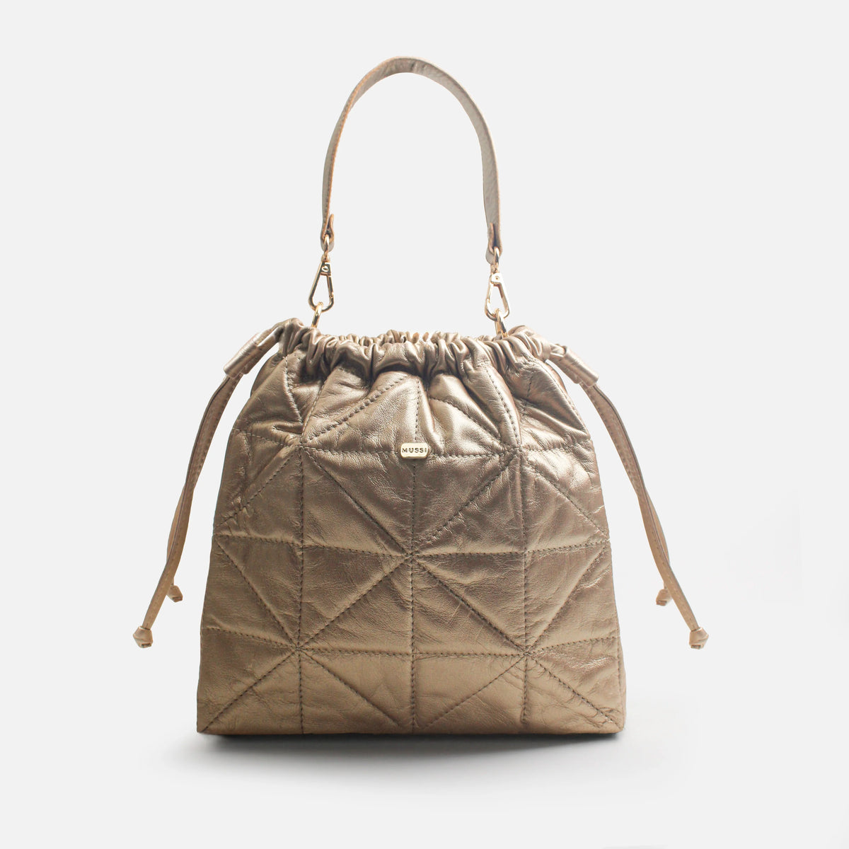 Cartera gina de cuero para mujer - Oro
