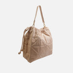 Cartera gina de cuero para mujer - Nude