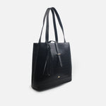 Cartera lia de cuero para mujer - Negro