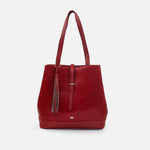 Cartera lia de cuero para mujer - Rojo