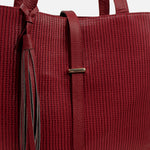 Cartera lia de cuero para mujer - Rojo