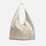 Cartera lina de cuero para mujer - Hueso