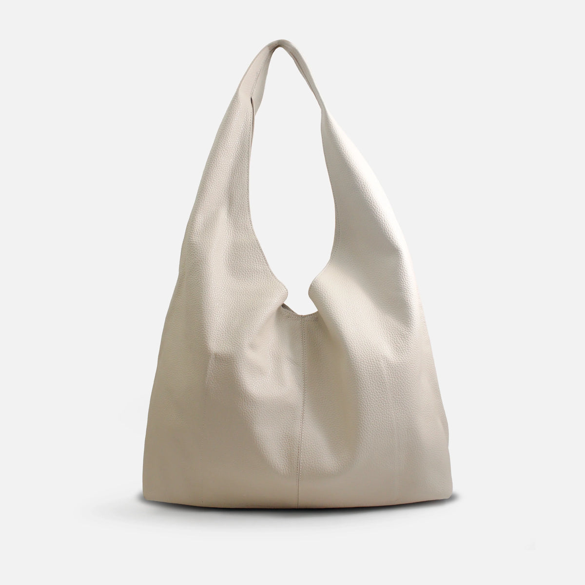 Cartera lina de cuero para mujer - Hueso