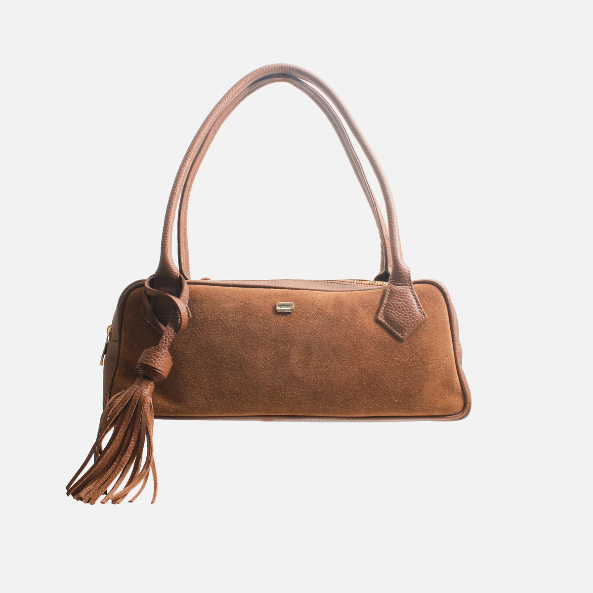 Cartera darelis de cuero para mujer - Miel